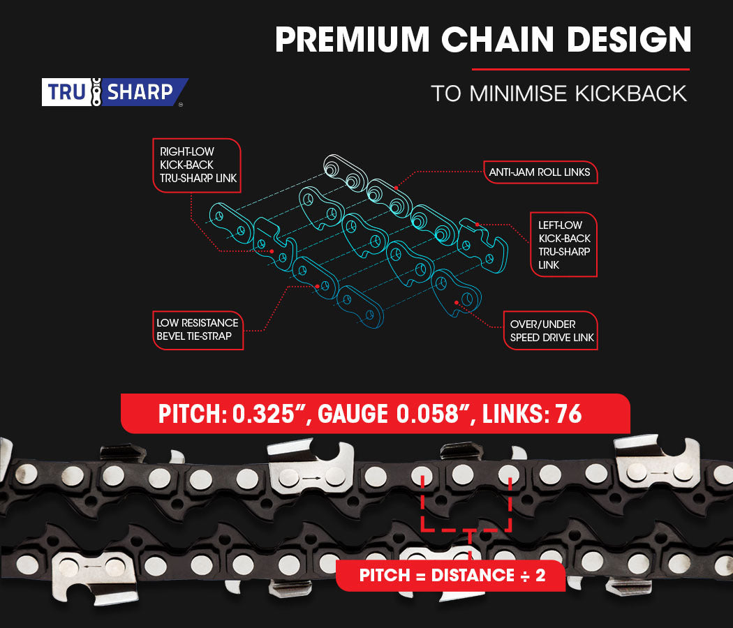 Baumr-AG 52CC Petrol Commercial Chainsaw 20 Bar E-Start Chain Saw