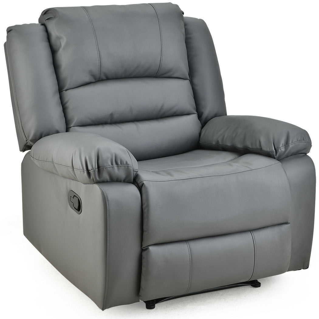 FORTIA Luxury Recliner Chair, Grey