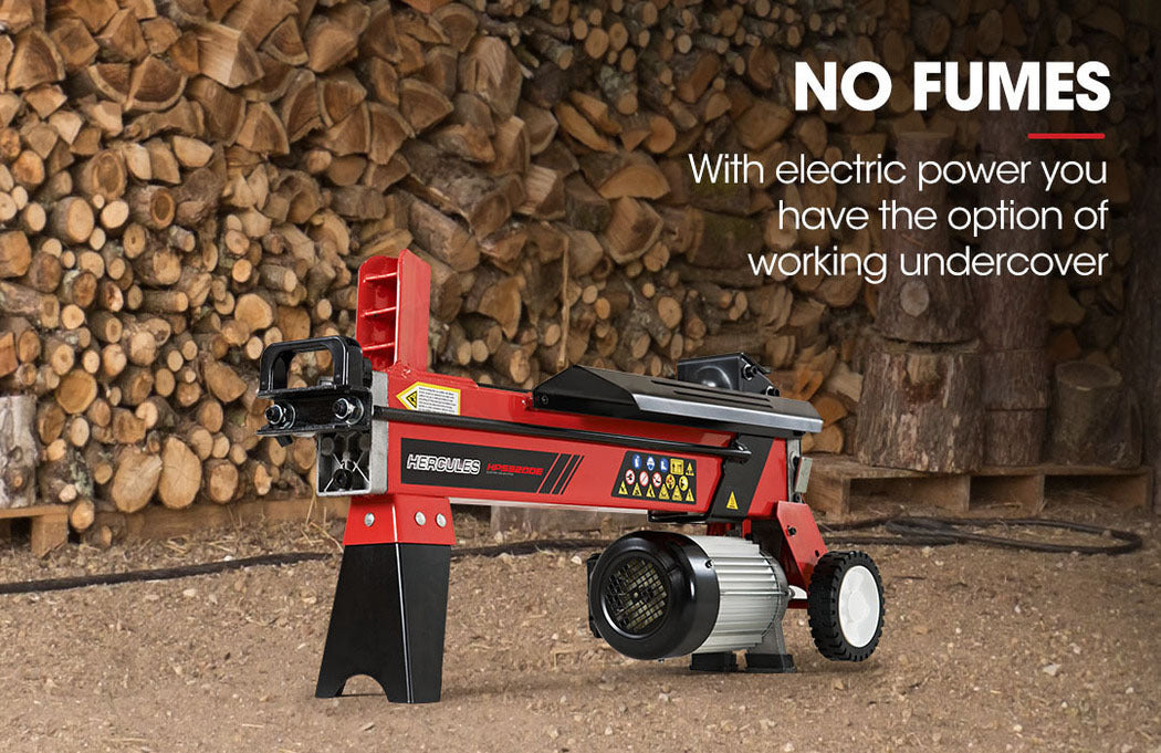 Baumr-AG 9 Ton Electric Log Splitter 9T Wood Cutter Hydraulic Fire Wood Block Axe Small Machine