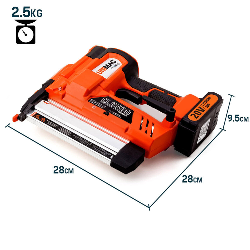 UNIMAC Brad Nailer Staple Gun Cordless 2-in-1 Lithium 20V Nail Gun 18ga Nails