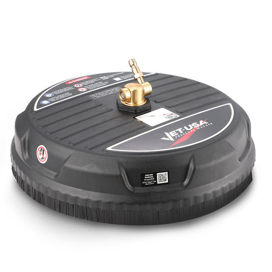 Jet-USA 15" Nylon Pressure Washer Surface Cleaner, 1/4" Fitting, For Concrete Driveway Patio Floor