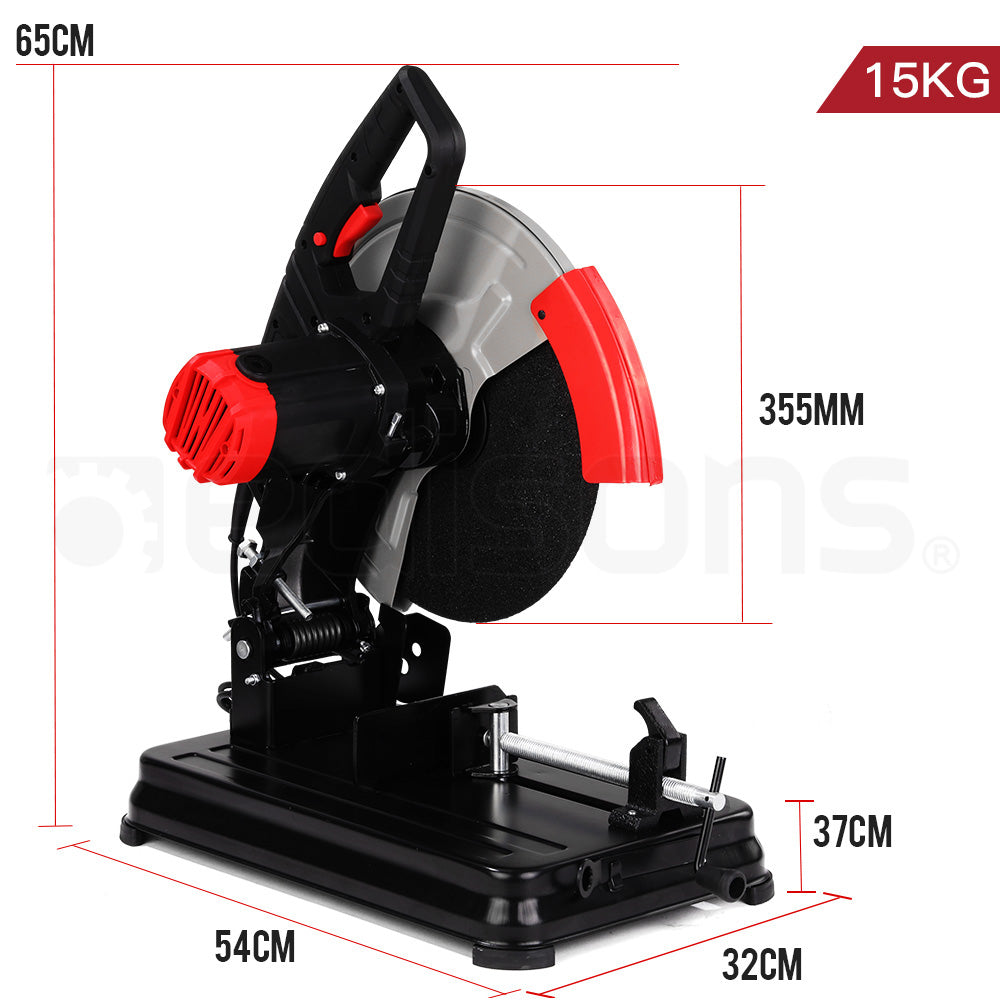 Baumr-AG Metal Cut-Off Saw 14 Drop Chop Circular Cutting Machine Electric