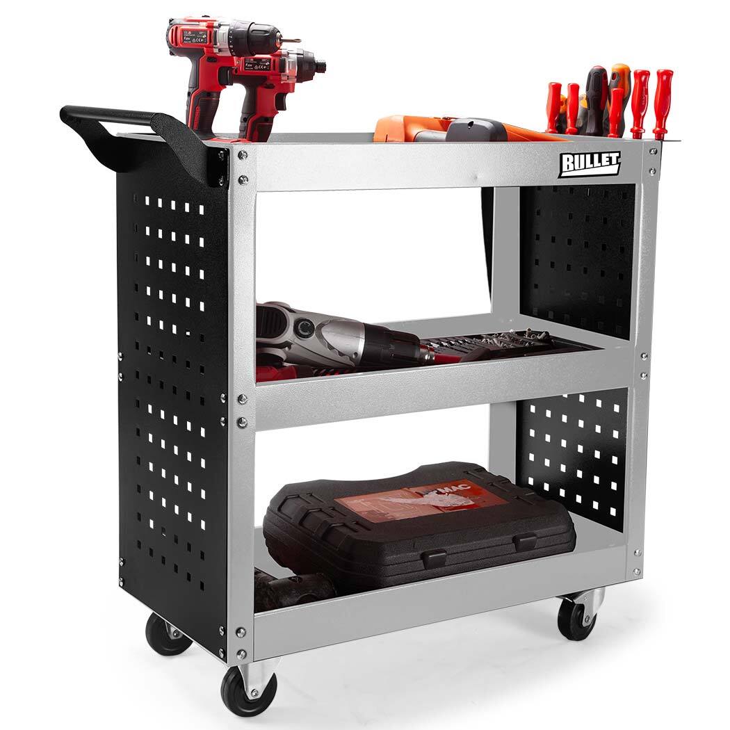 BULLET Tool Trolley Cart Workshop Trolly Mobile Storage Steel Portable Mechanics