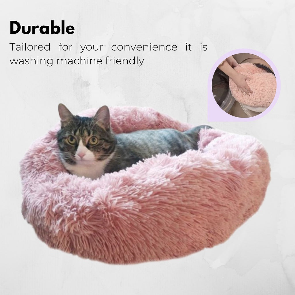 FLOOFI XL 100CM Round Pet Bed (Pink)