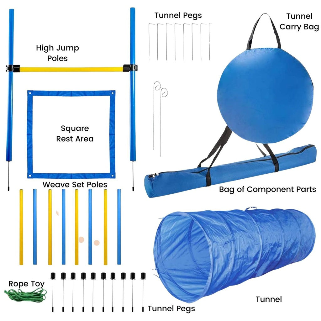 Floofi Dog Agility Training Set FI-DGT-100-SL / FI-DGT-100-YX