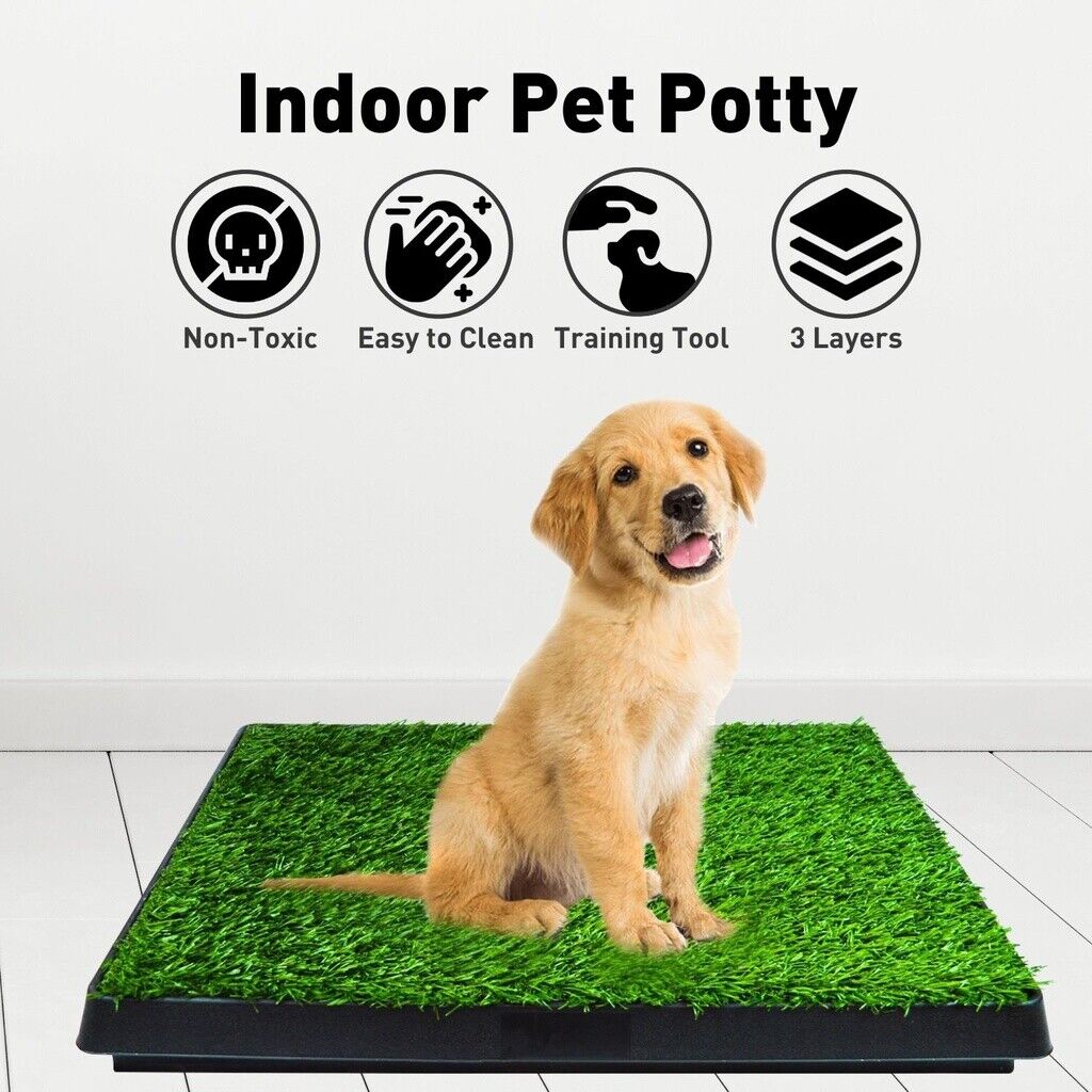 Floofi Pet Grass Training Potty 2 Piece Set FI-LM-111-FE