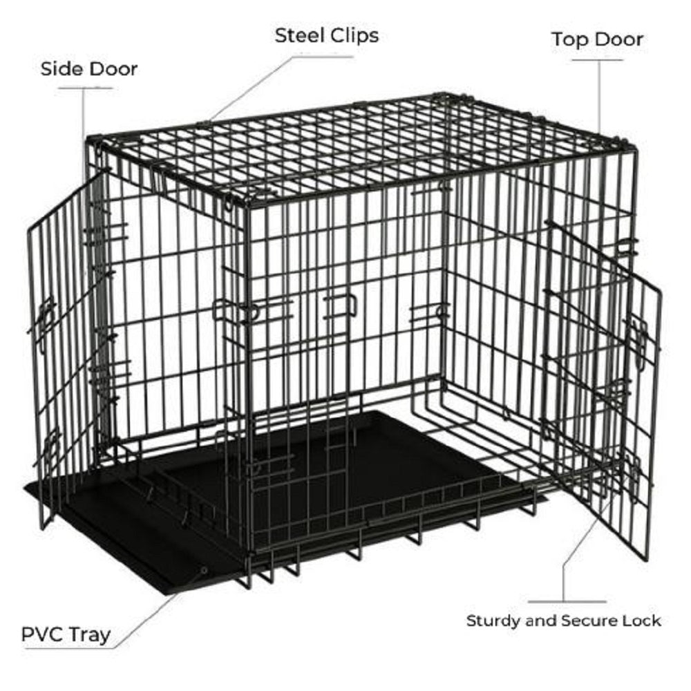 Floofi Dog Cage 36" FI-PC-128-XD