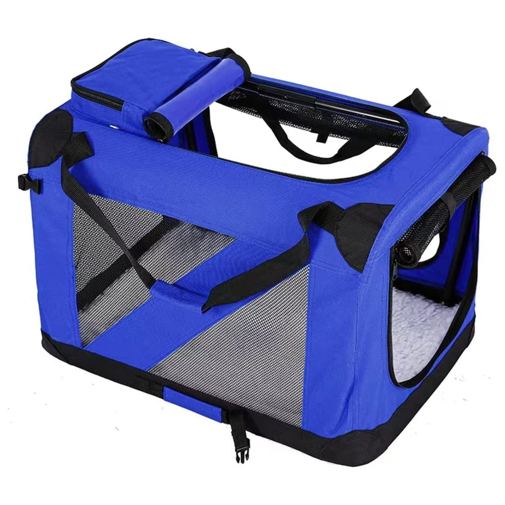 FLOOFI Portable Pet Carrier-Model 1-M Size (Blue) FI-PC-144-KPT