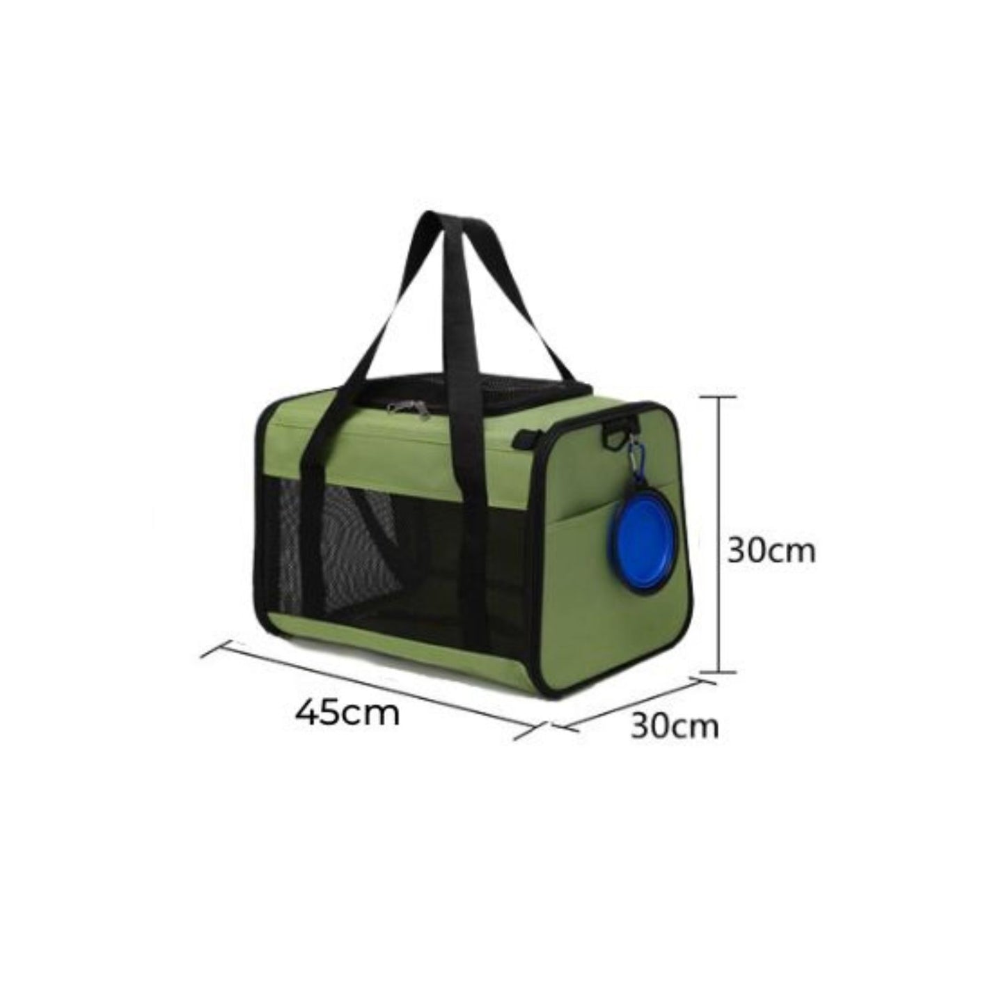 Floofi Portable Pet Carrier-M Size (Green) FI-PC-136-FCQ