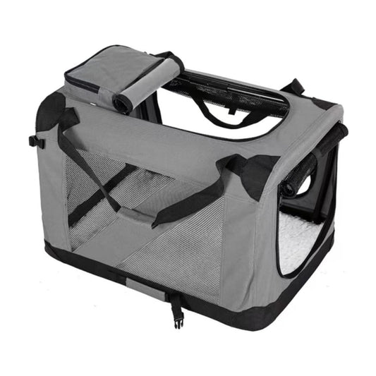 FLOOFI Portable Pet Carrier-Model 1-XL Size (Grey) FI-PC-146-KPT