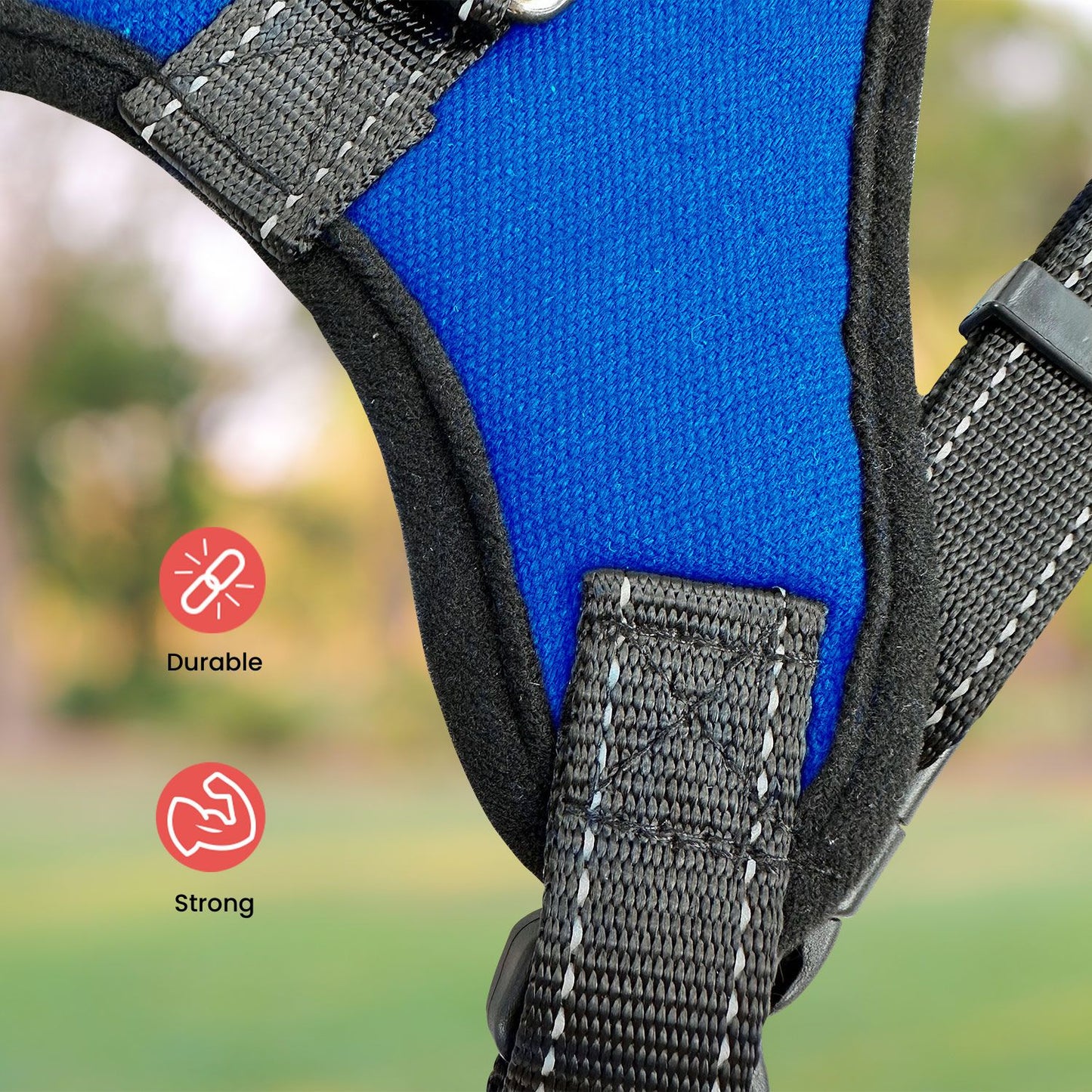 FLOOFI Dog Harness XXL Size (Blue) FI-PC-163-XL