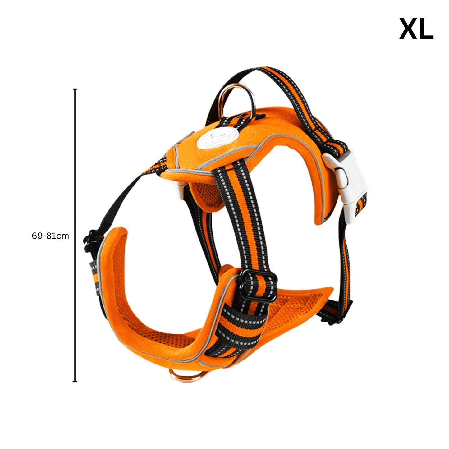 FLOOFI Dog Harness Vest XL Size (Orange) FI-PC-181-XL