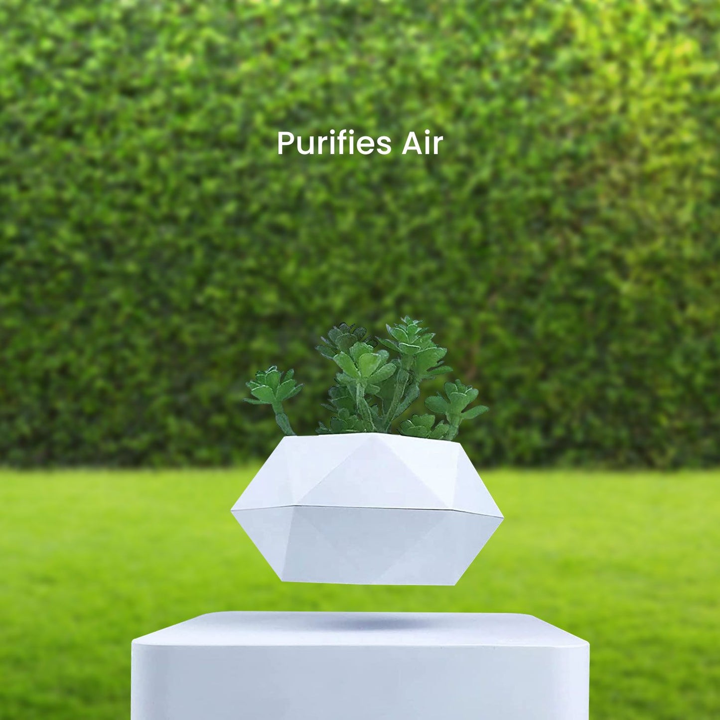 GOMINIMO Magnetic Levitating Plant Pot White GO-MLP-105-HCNT