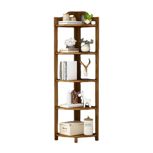 GOMINIMO Bamboo Corner Shelf 5 Tier GO-BCS-100-YJ