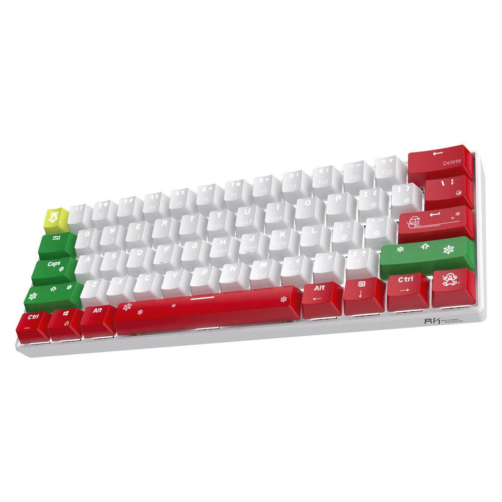 Royal Kludge RK61 Christmas Tri Mode Hot Swappable RGB Mechanical Keyboard (Red Switch)