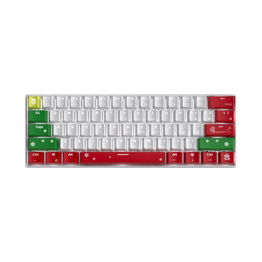 Royal Kludge RK61 Christmas Tri Mode Hot Swappable RGB Mechanical Keyboard (Brown Switch)