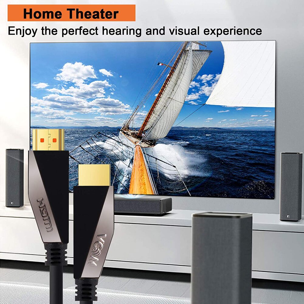 VCOM 3m Metal Plug HDMI to HDMI 2.0 Cable support 3D Ethernet 4K CG577-3.0