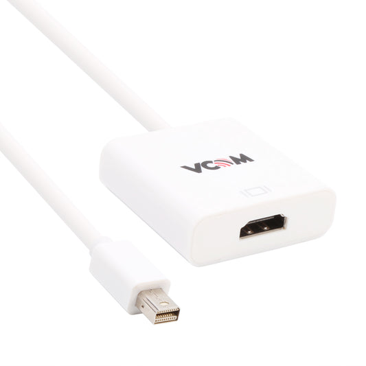 VCOM 0.15m Mini Display Port Male to HDMI Female Adapter Cable (White)CG611-0.15