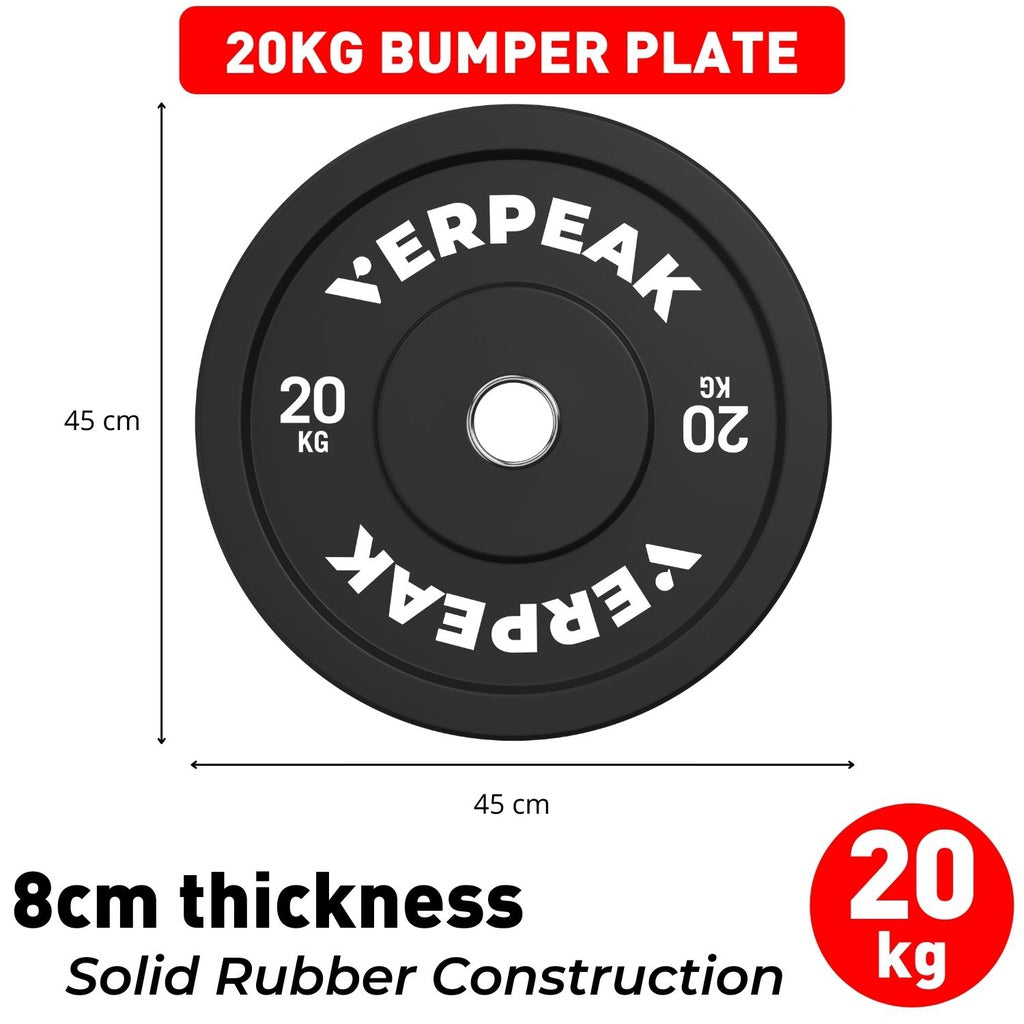 VERPEAK Black Bumper weight plates-Olympic (15kgx1) VP-WP-102-FP / VP-WP-102-LX