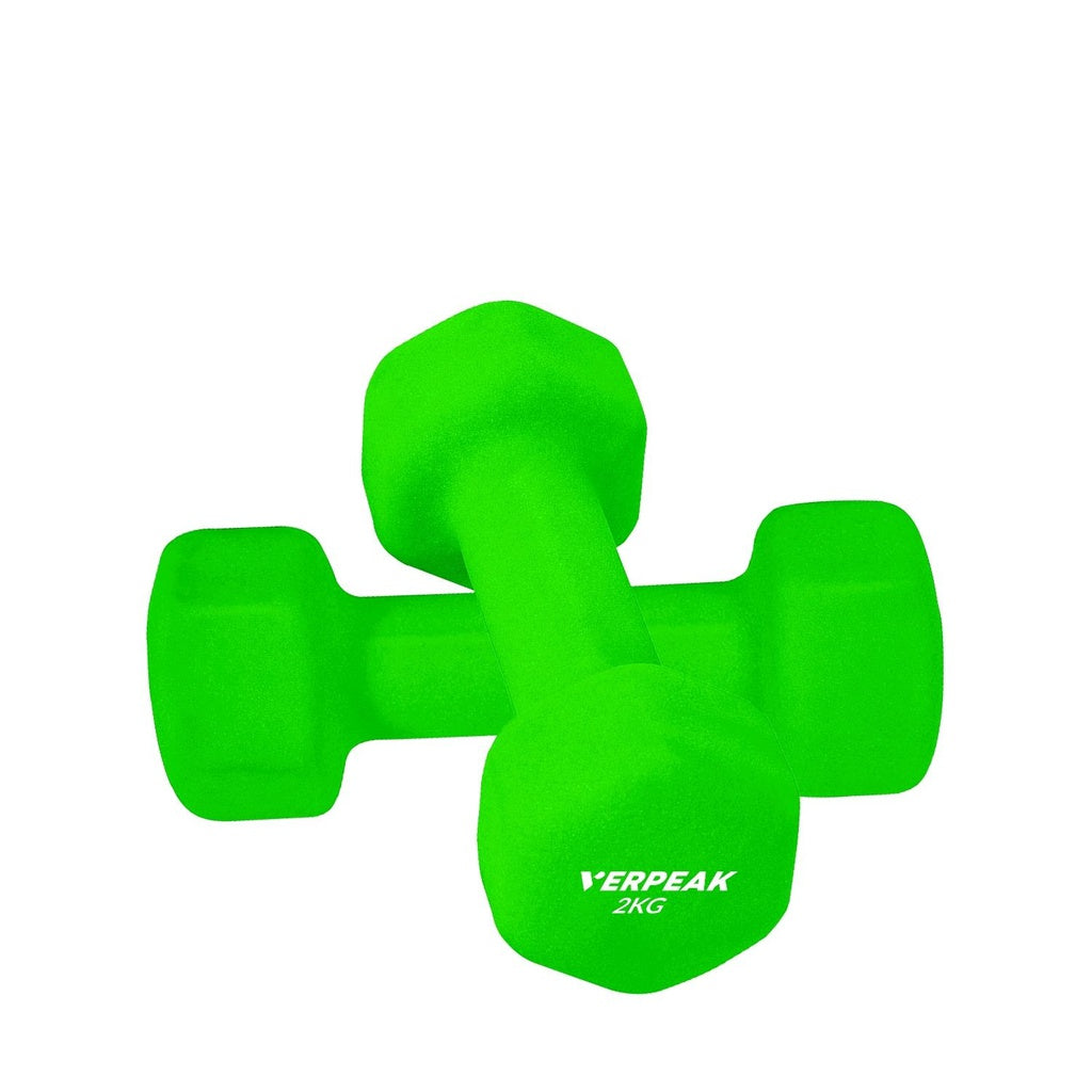 Verpeak Neoprene Dumbbell 2kg x 2 Green VP-DB-135-AC