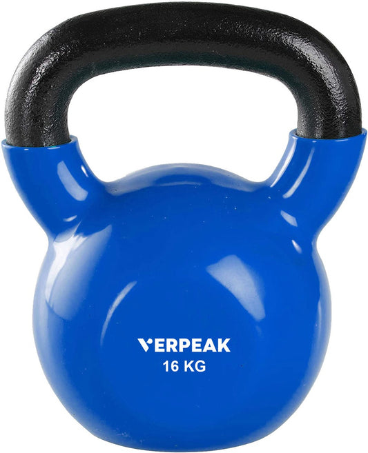 Verpeak Vinyl Kettlebell 16kg Blue VP-KB-128-AC