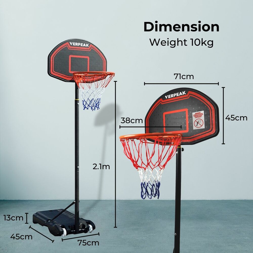 Verpeak Basketball Hoop Stand ( 1.6M - 2.10M ) VP-BHS-100-SBA