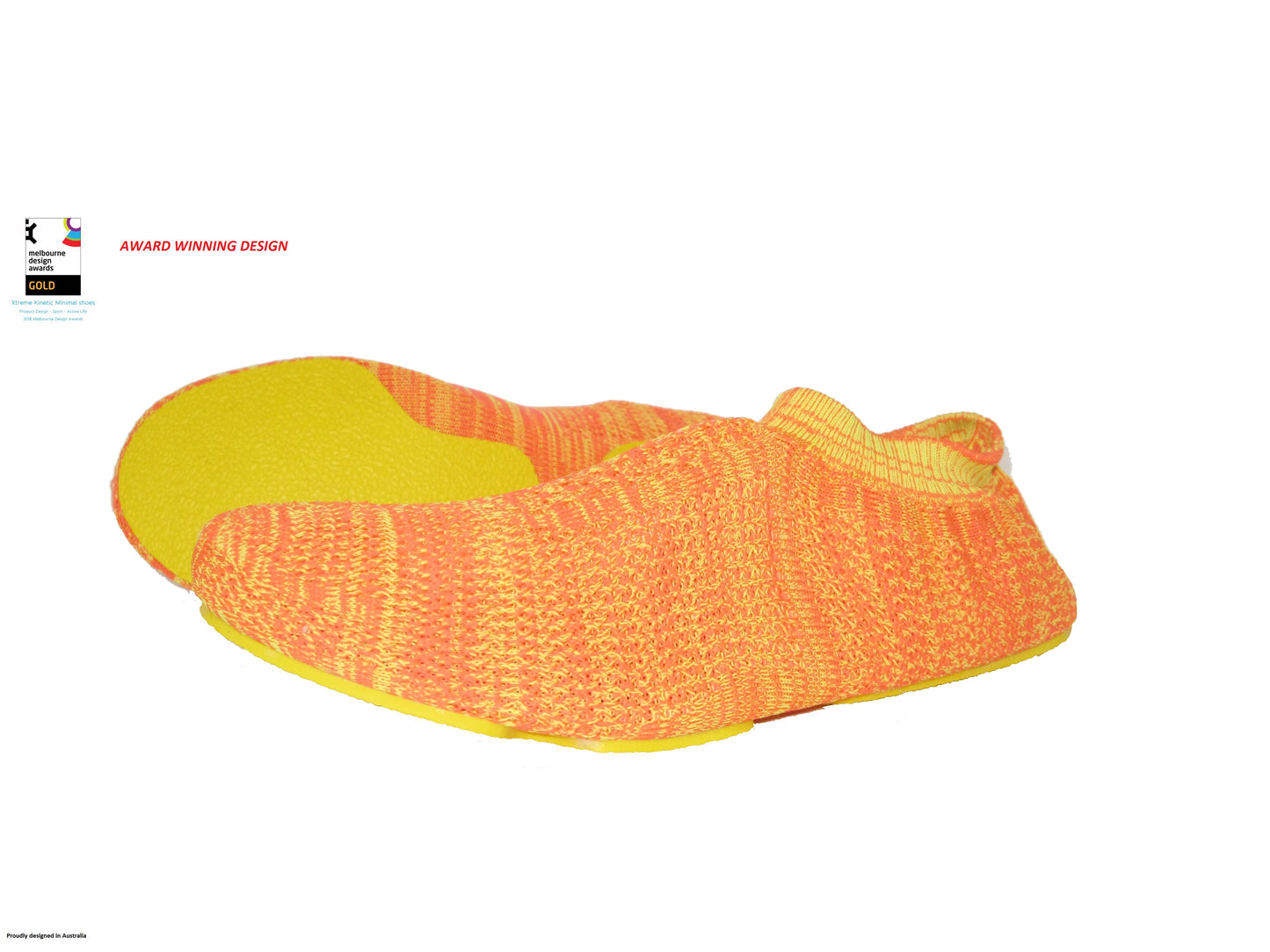 XtremeKinetic Minimal training shoes yellow/orange size US WOMEN(8-9) US MAN(6.5 -7.5)   EURO SIZE 39-40