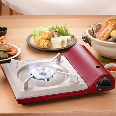 Iwatani Table Top Ultra-Thin Cassette Stove (Red)