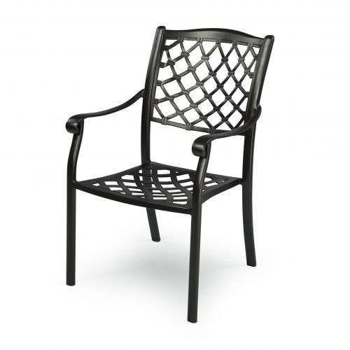 Fiji Metal Outdoor Dining chair with cushions (1 pair)