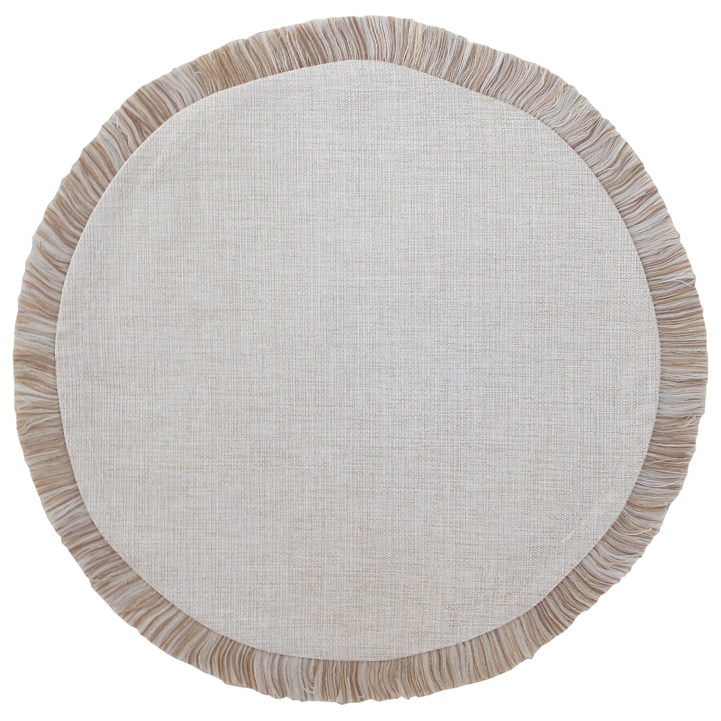 Round Placemat-Solid Natural-40cm