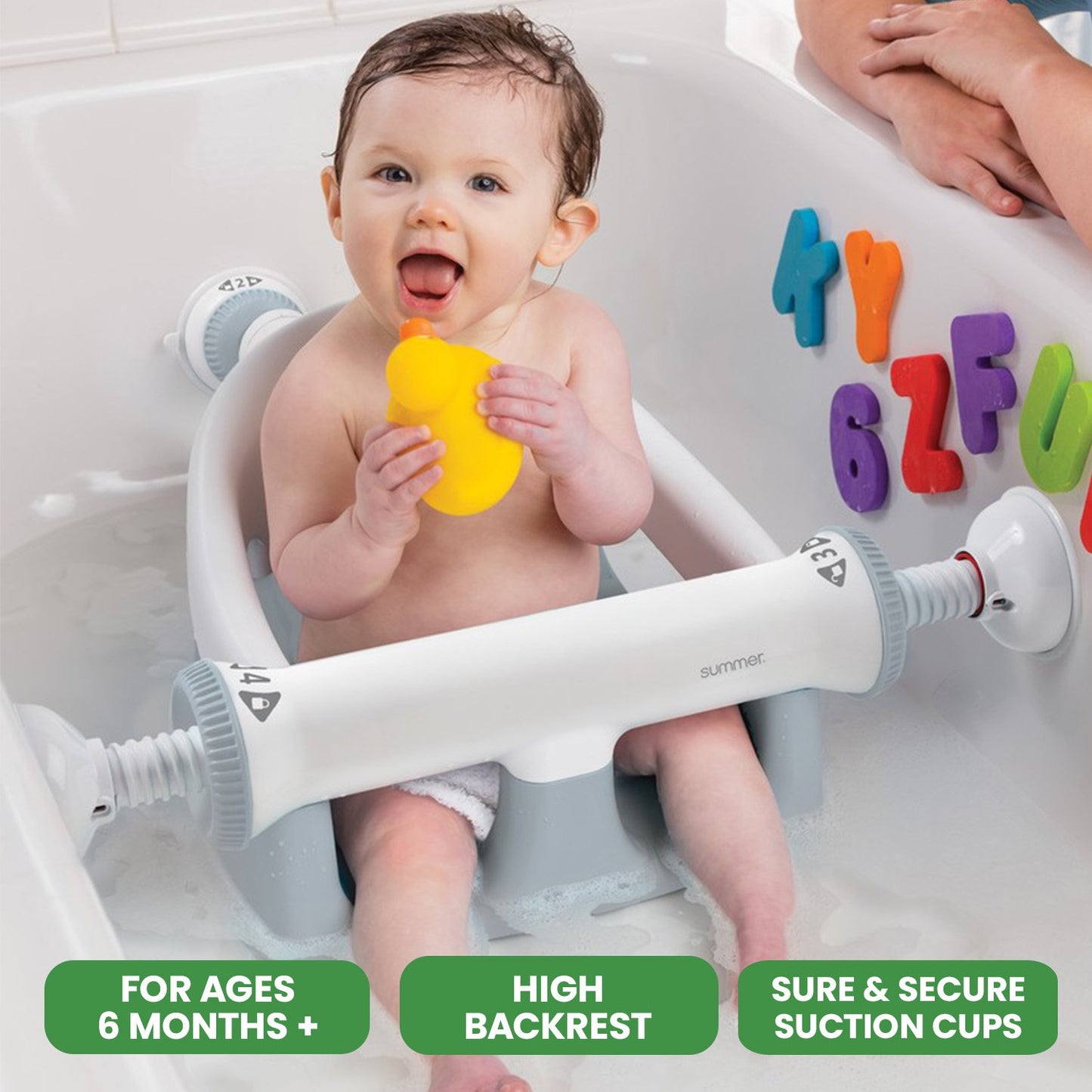 Summer Childcare Baby Bath Seat - Grey