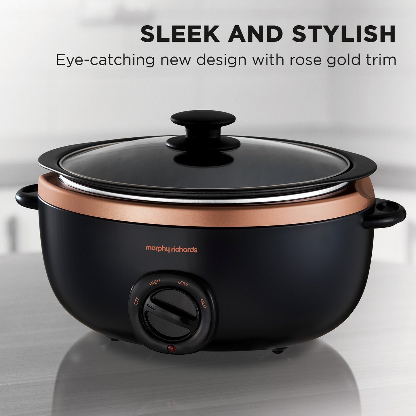 Morphy Richards 3.5l Sear & Stew Slow Cooker - Rose Gold