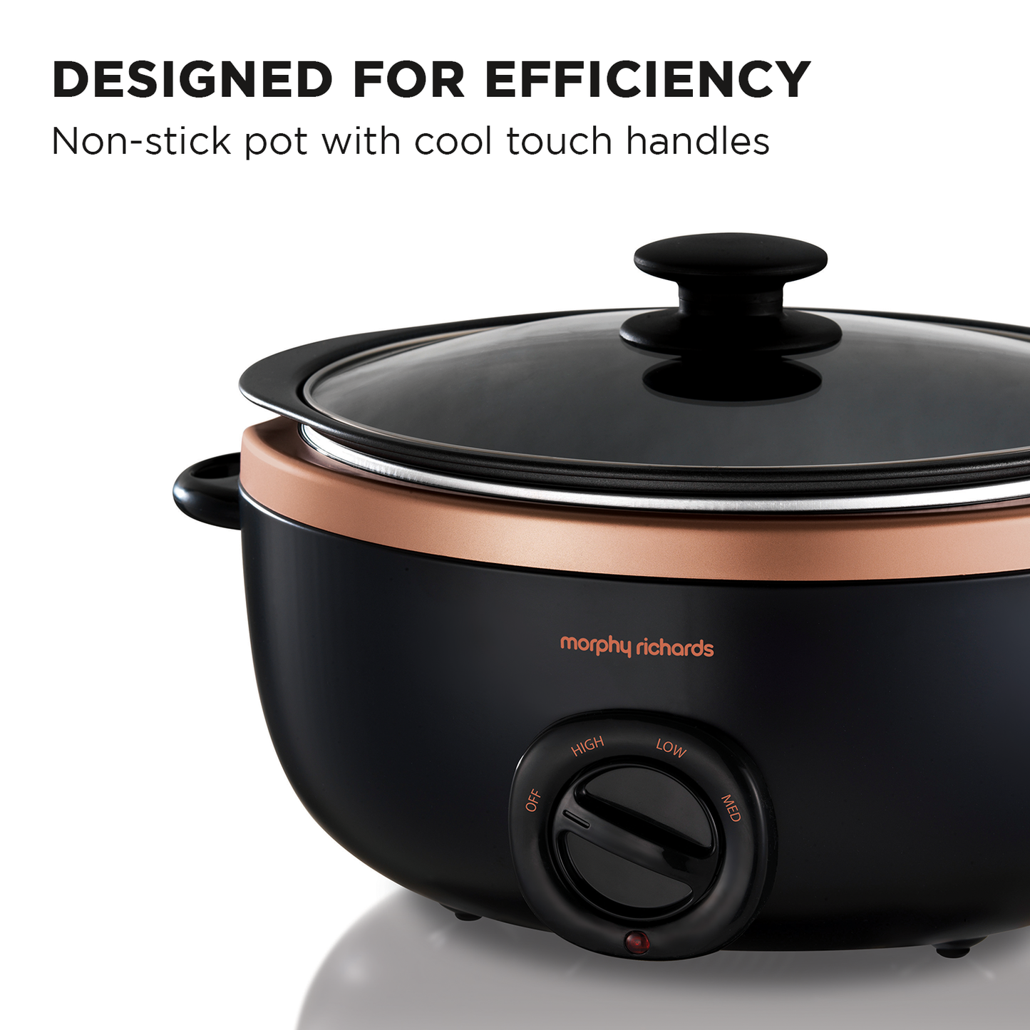 Morphy Richards 6.5l Sear & Stew Slow Cooker - Rose Gold