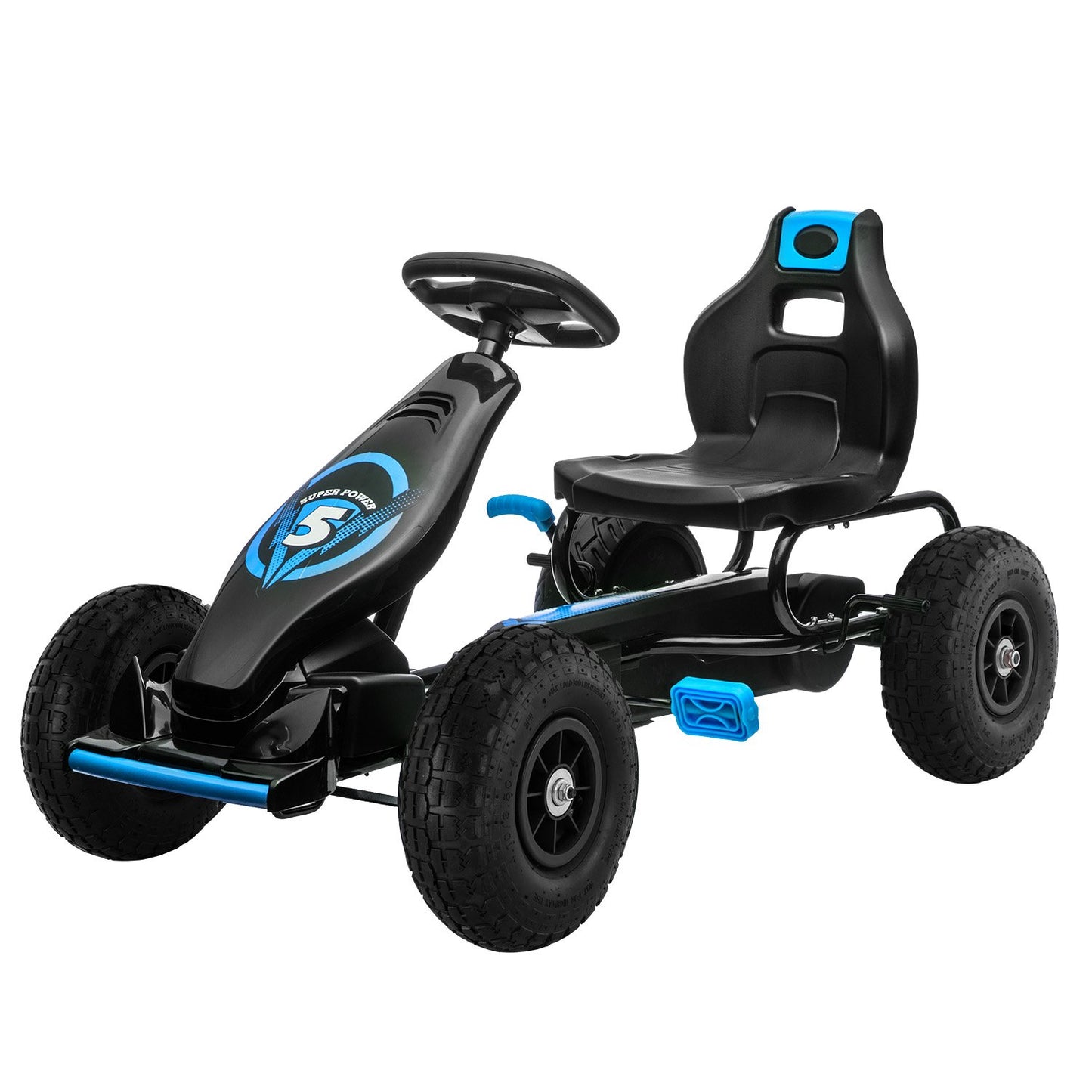 Kahuna G18 Kids Ride On Pedal Go Kart - Blue