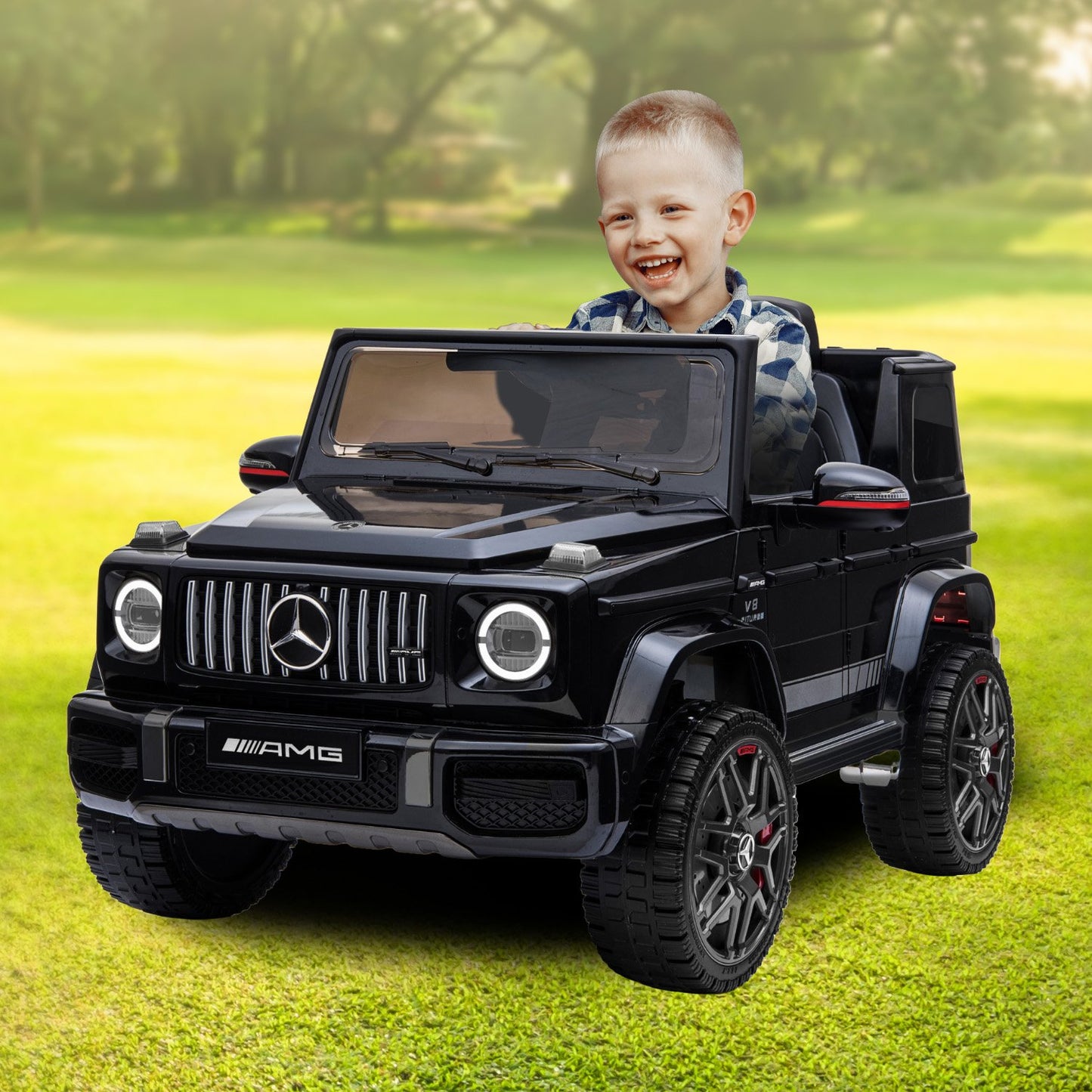 Kahuna Mercedes Benz AMG G63 Licensed Kids Ride On Electric Car Remote Control - Black