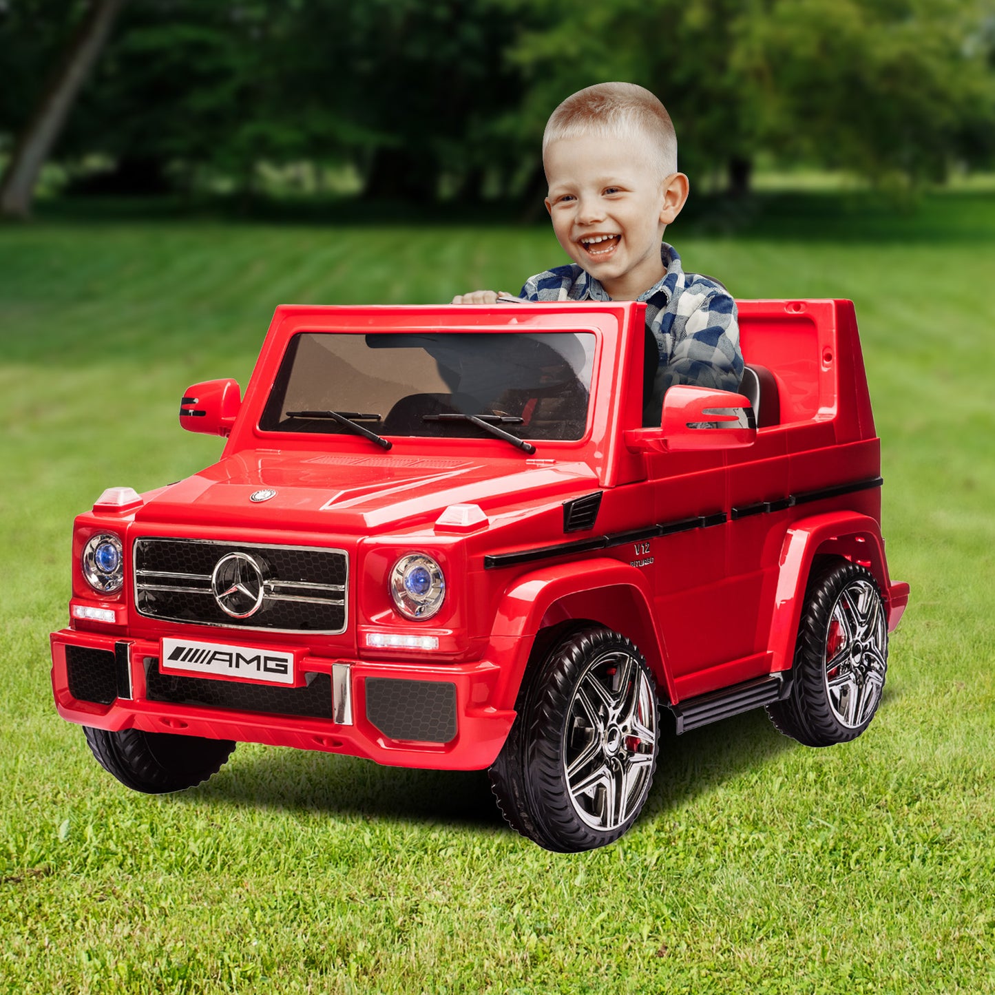 Kahuna Mercedes Benz AMG G65 Licensed Kids Ride On Electric Car with RC - Red