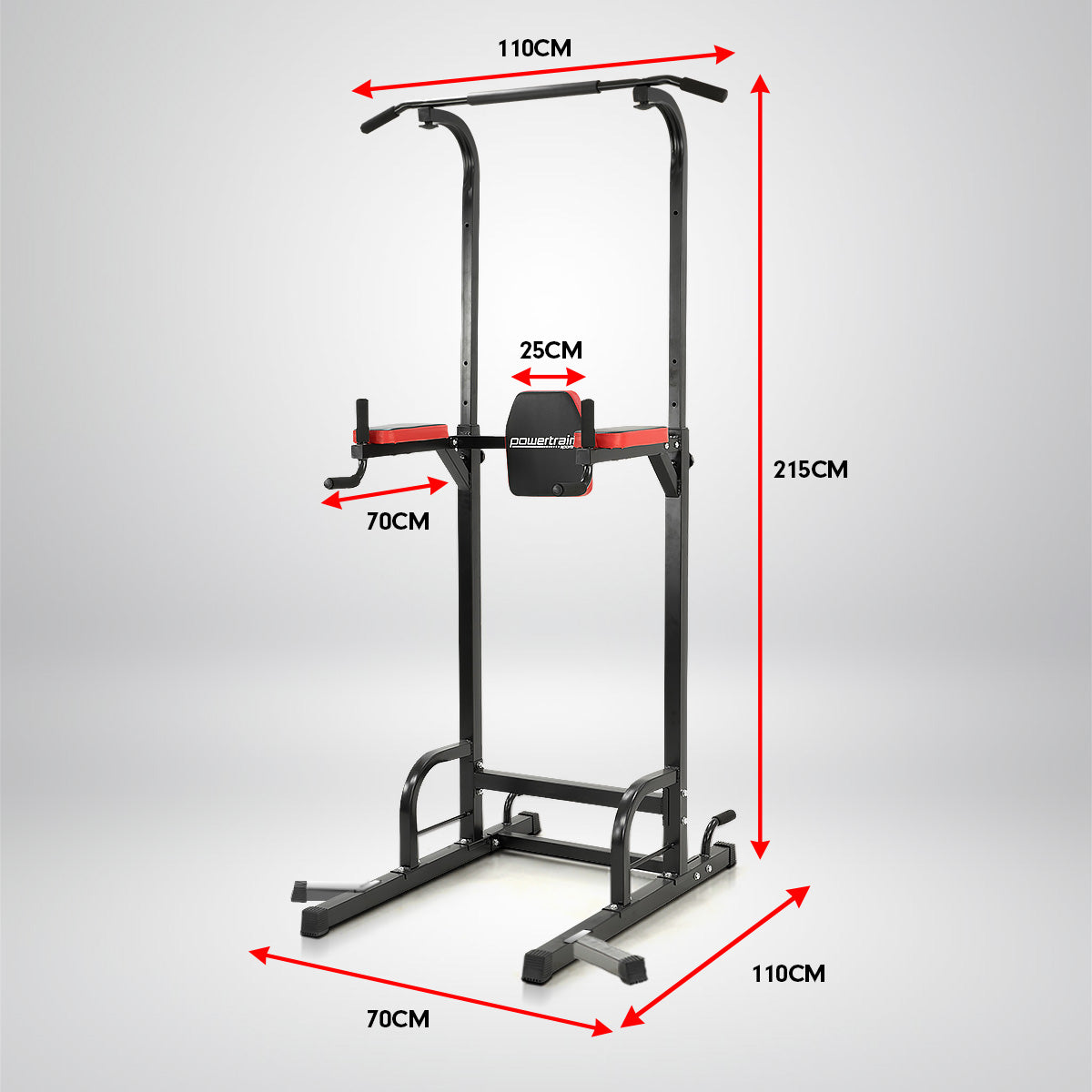 Powertrain Multi Station For Chin Ups Pull Ups And Dips