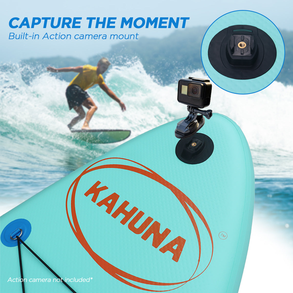 Kahuna Hana Inflatable Stand Up Paddle Board 10ft6in iSUP Accessories