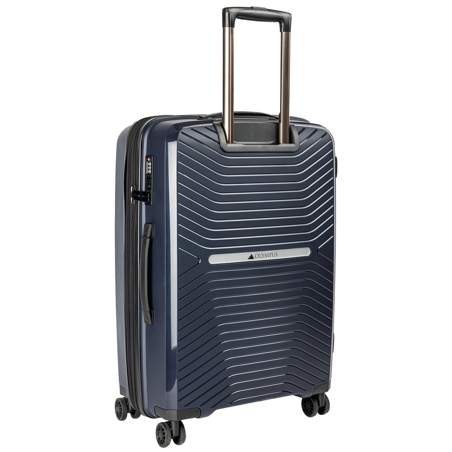 Olympus 3PC Astra Luggage Set Hard Shell Suitcase - Aegean Blue