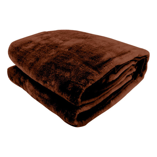 Laura Hill Mink Blanket Double Sided Queen Size Soft Plush Bed Faux Throw Rug 220 X 240cm