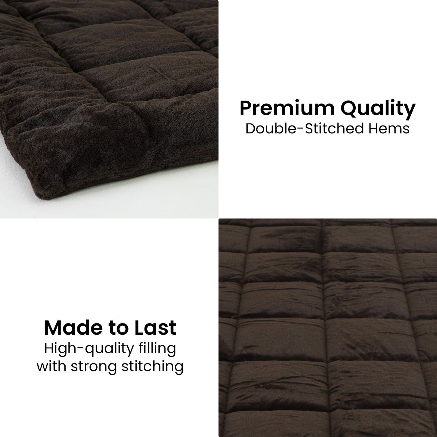 Laura Hill 500gsm Faux Mink Quilt Comforter - King