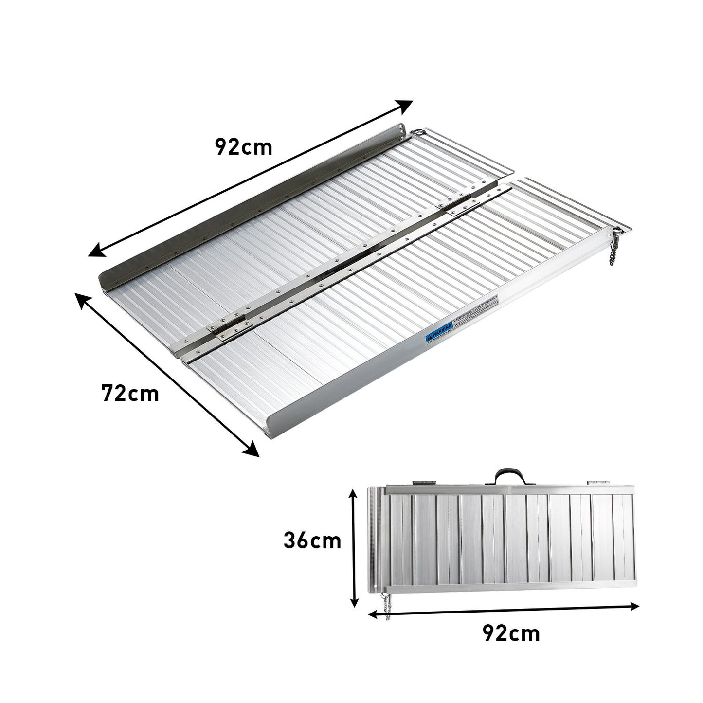 Rigg Aluminium Foldable Wheelchair Ramp With Handle - 3ft