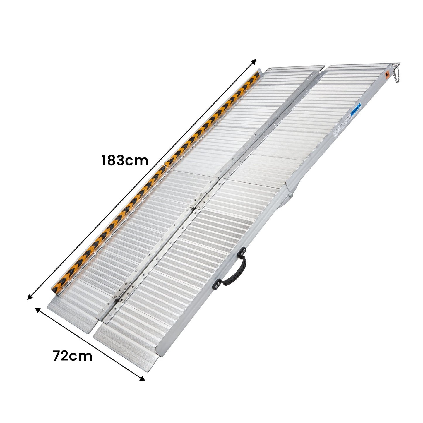 Rigg Aluminium Portable Non-slip Wheelchair Ramp 6ft - Silver