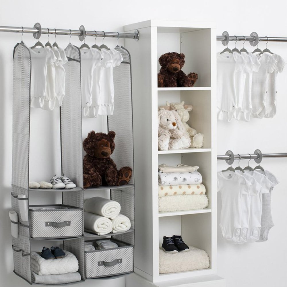 Delta Children 24 Piece Nursery Storage Set - Cool Grey Cool Grey