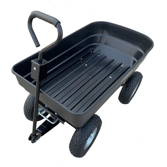 Kartrite Garden Dump Cart Dumper Wagon Carrier Wheel Barrow  125L