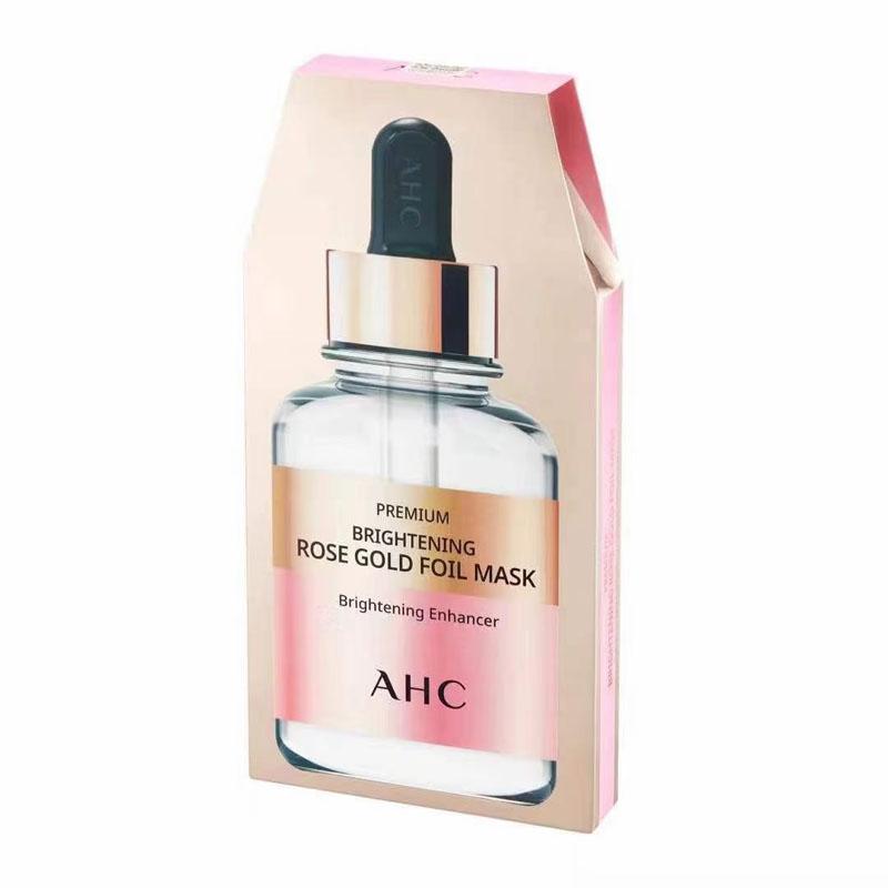 AHC Premium Brightening Rose Gold Foil Mask Brightening Enhancer Whitening Anti Wrinkle 5pc x 25g