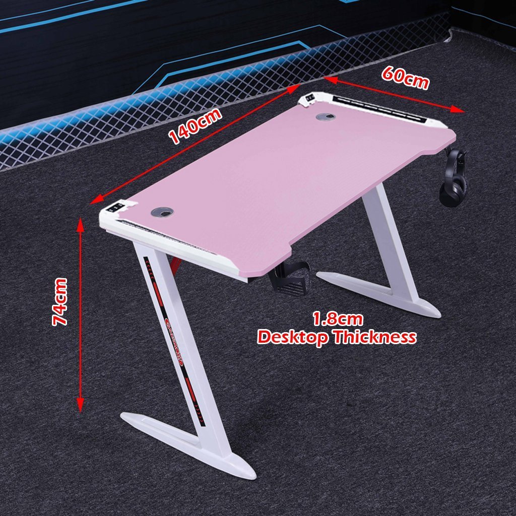 120cm Gaming Desk Desktop PC Computer Desks Desktop Racing Table Office Laptop Home AU