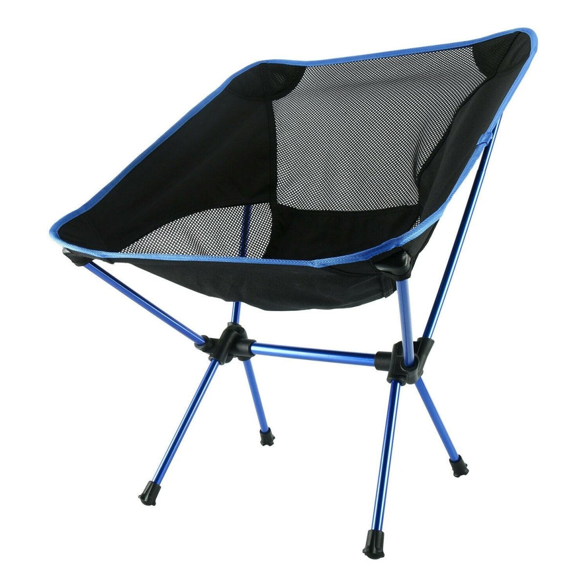 Ultralight Aluminum Alloy Folding Camping Camp Chair Outdoor Hiking Full Blue