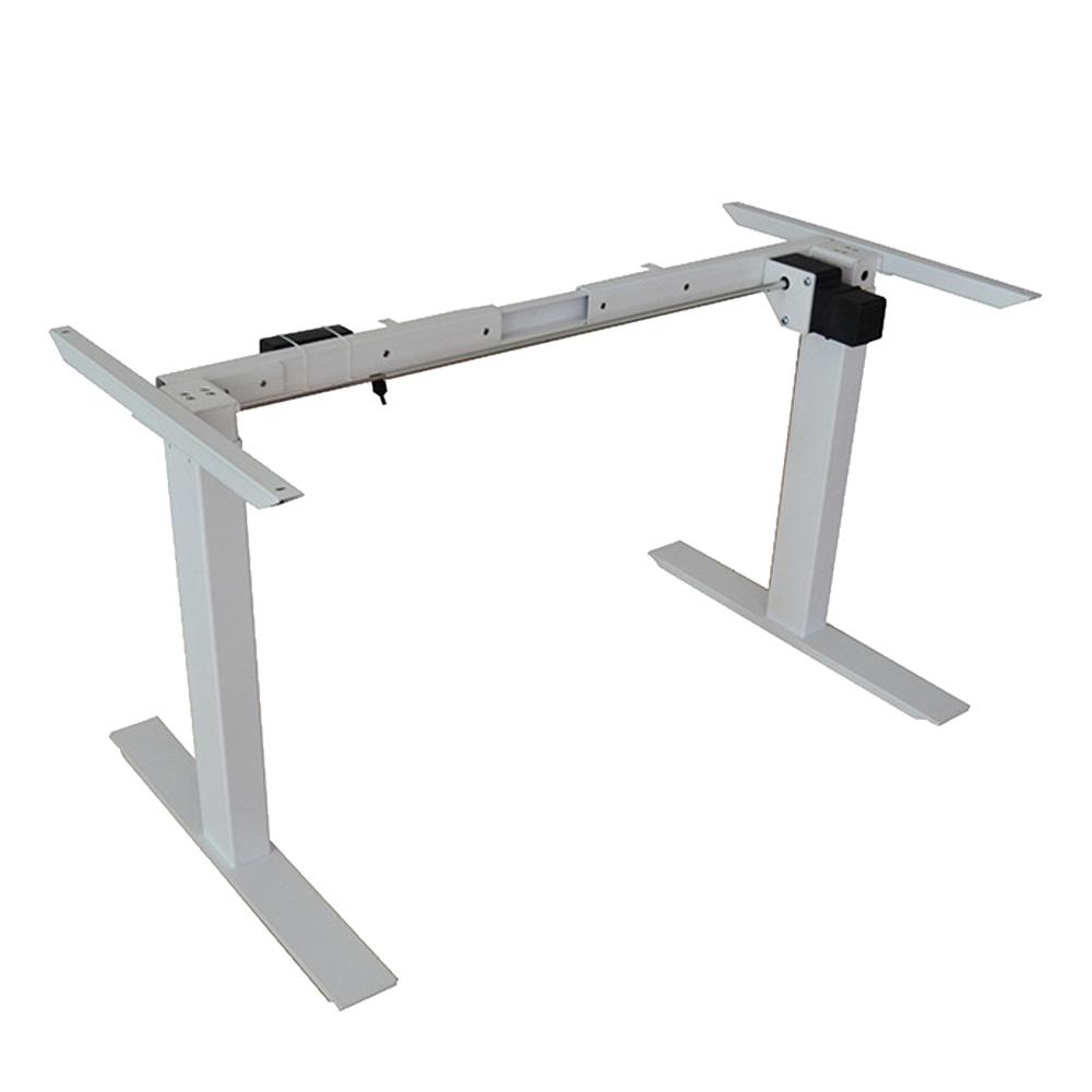 Standing Desk Height Adjustable Sit Stand Motorised Single Motor Frame White Only