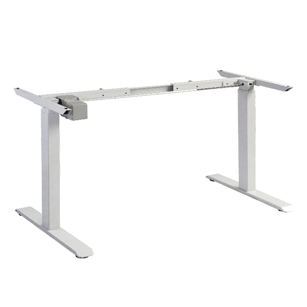 Standing Desk Height Adjustable Sit Stand Motorised Single Motor Frame White Only